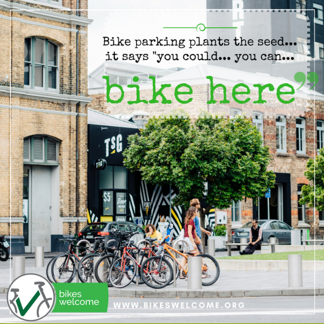 Bikes Welcome: Bike parking plants the seed